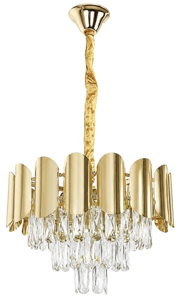 Кристална висяща лампа SWE099-CP 40cm GOLD