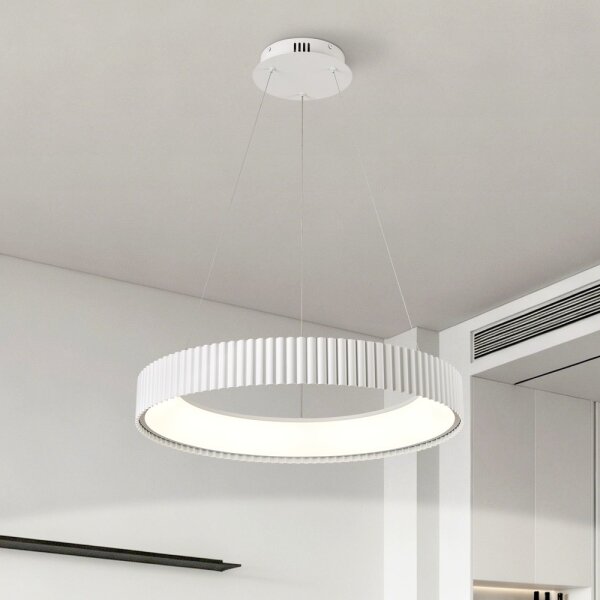 Brilagi - LED димируем полилей FALCON MODERN LED/54W/230V Ø 60 см бял + дистанционно управление