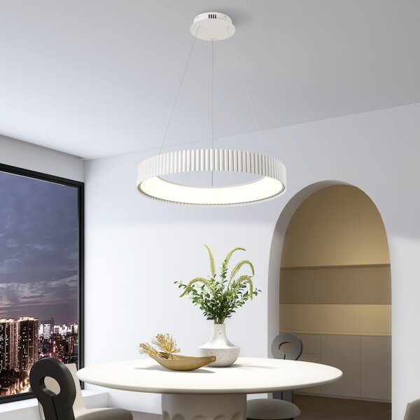 Brilagi - LED димируем полилей FALCON MODERN LED/54W/230V Ø 60 см бял + дистанционно управление