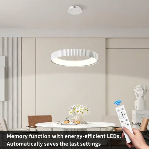 Brilagi - LED димируем полилей FALCON MODERN LED/54W/230V Ø 60 см бял + дистанционно управление