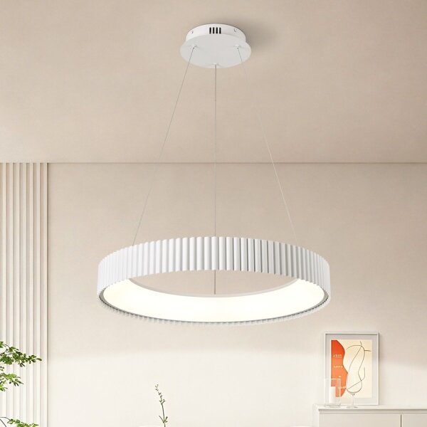 Brilagi - LED димируем полилей FALCON MODERN LED/54W/230V Ø 60 см бял + дистанционно управление