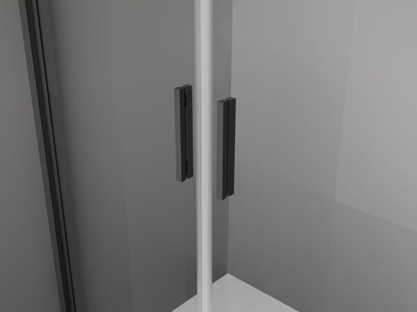 Mexen Exo душ кабина с врати 80 x 100 см, прозрачна, черна - 8182-080-100-70-00