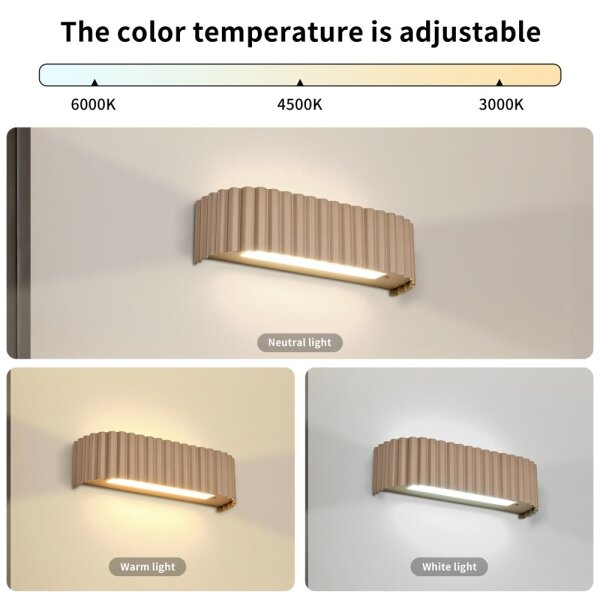 Brilagi - LED настенно осветително тяло FALCON MODERN LED/10W/230V 30 cm 3000/4500/6000K бежово