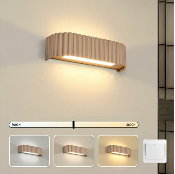 Brilagi - LED настенно осветително тяло FALCON MODERN LED/10W/230V 30 cm 3000/4500/6000K бежово