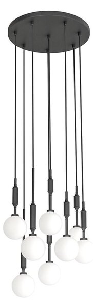Open Design OR85341 - Подвесен полилей на кабел ERO 8xG9/8W/230V, черен
