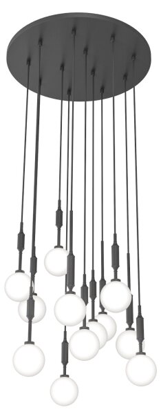 Open Design OR85402 - Подвесен полилей на кабел ERO 12xG9/8W/230V черен