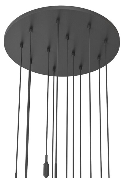 Open Design OR85402 - Подвесен полилей на кабел ERO 12xG9/8W/230V черен