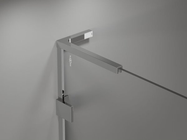 Mexen Lunar L Стенна преграда за душ Walk-in дясна 50 x 200 см, прозрачна 8 мм, хром - 830L-050-000-01-00-P