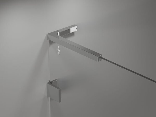 Mexen Lunar L Стенна преграда за душ Walk-in дясна 50 x 200 см, прозрачна 8 мм, хром - 830L-050-000-01-00-P