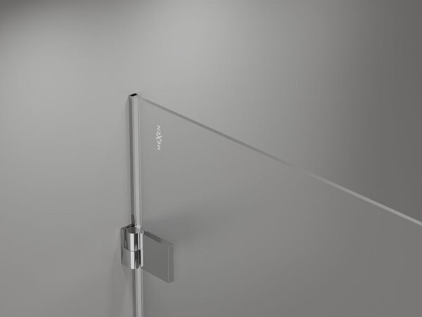 Mexen Lunar-B врати за душ кабина, лява страна, 75 см, прозрачни, хром - 832-075-000-01-00-L