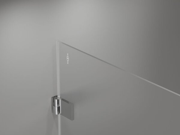 Mexen Lunar-B врати за душ кабина, лява страна, 75 см, прозрачни, хром - 832-075-000-01-00-L