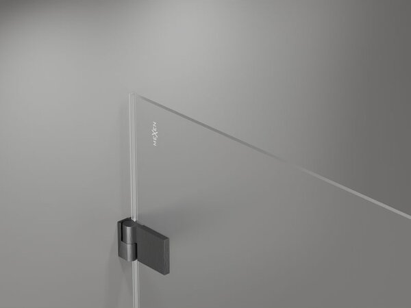 Mexen Lunar-B врата за душ, леви 95 cm, прозрачни, четкано оръдие сив - 832-095-000-66-00-L