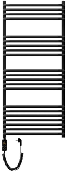 Mexen Apollo електрически радиатор 1210 x 550 mm, 600 W, черен - W117-1210-550-2600-70