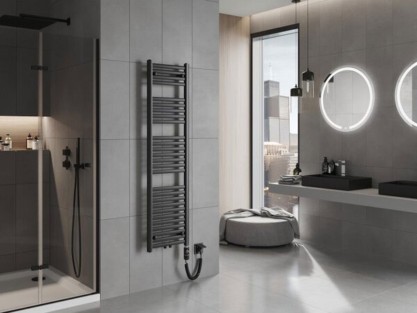 Mexen Hades електрически радиатор 1500 x 400 мм, 600 W, черен - W104-1500-400-2600-70