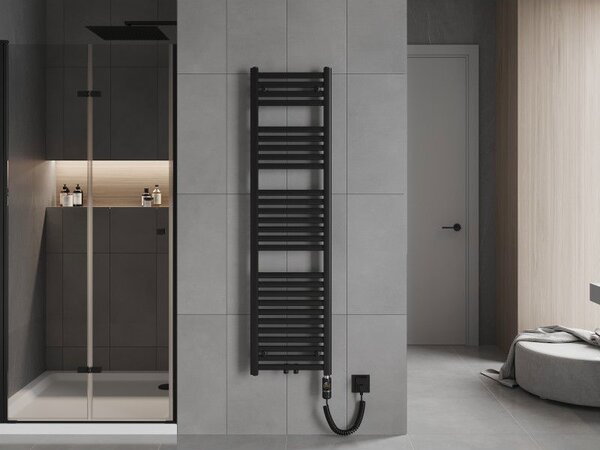 Mexen Hades електрически радиатор 1500 x 400 мм, 600 W, черен - W104-1500-400-2600-70