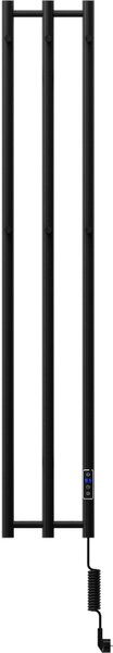 Mexen Pino електрически радиатор с закачалки за кърпи 1405 x 242 мм, 200 W, черен - W301-1405-242-00-70