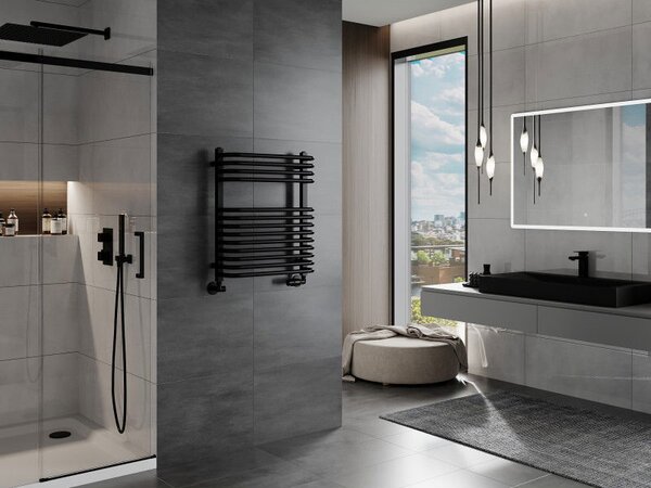 Mexen Apollo радиатор за баня 660 x 550 mm, 386 W, черен - W117-0660-550-00-70