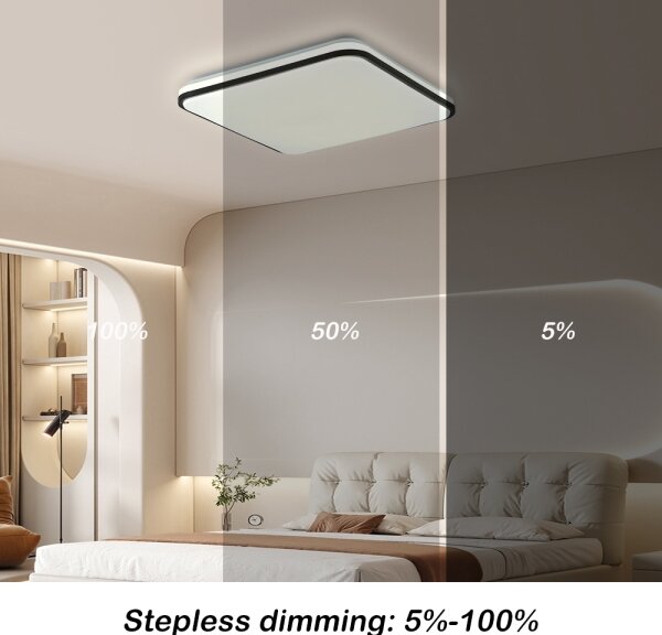 Brilagi - димируем таванен плафон SMART LED/24W/230V 43x43 cm Wi-Fi Tuya + дистанционно управление