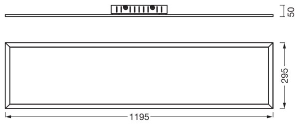 Osram - LED панел за повърхностен монтаж PLANON LED/40W/230V 4000K 30x120 cm бял