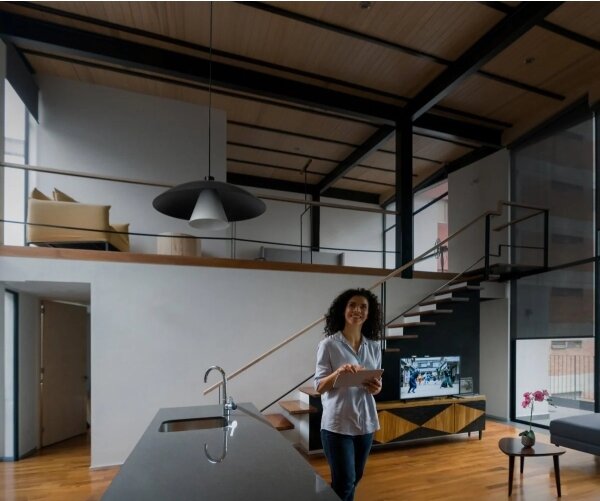 Osram - Полилей на кабел DECOR FLYING MUSHROOM 1xE27/25W/230V, диаметър 50 см, черен