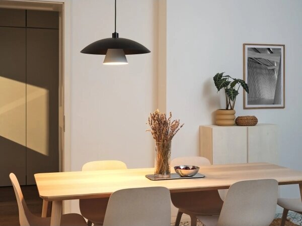 Osram - Полилей на кабел DECOR FLYING MUSHROOM 1xE27/25W/230V, диаметър 50 см, черен