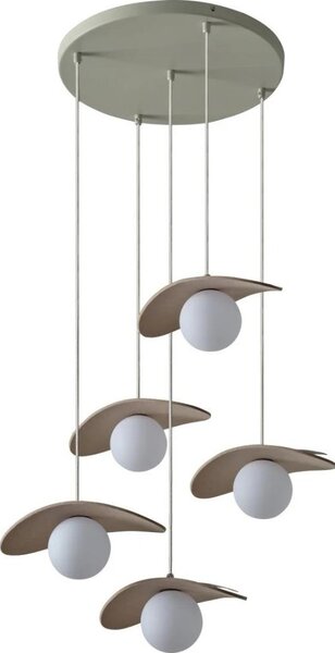 Osram - Висящ полилей на кабел DECOR PEARL 5xG9/5W/230V бежов