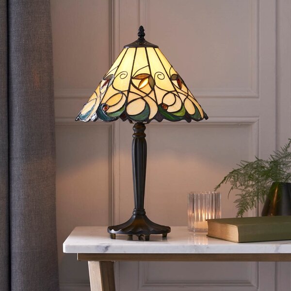 Endon 64195 - Настолна лампа Tiffany JAMELIA 1xE27/60W/230V диам. 31 см