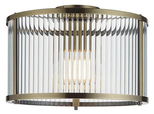 Endon 106265 - Таванно осветително тяло RIDGETON 1xE27/10W/230V, месинг