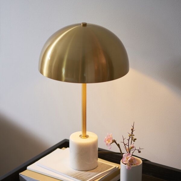 Endon 114210 - Настолна лампа BERTOIA 1xE14/7W/230V, месинг