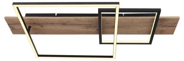 Globo 67289D1 - LED таванно осветително тяло VANNI LED/24W/230V кафяво/черно