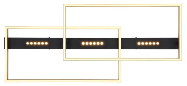 Globo 48461-54 - LED таванно осветително тяло LUFFY LED/54W/230V черно/златно