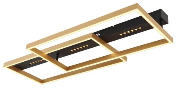 Globo 48461-54 - LED таванно осветително тяло LUFFY LED/54W/230V черно/златно
