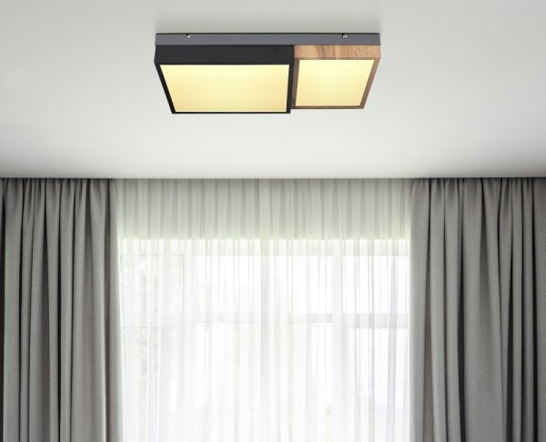 Globo 67286-30 - LED таванно осветително тяло GUNDI LED/30W/230V кафяво/черно
