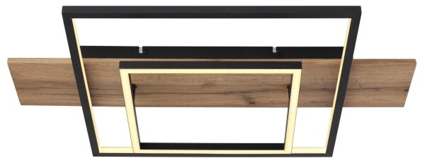 Globo 67289D - LED димируемо таванно осветително тяло VANNI LED/24W/230V кафяво/черно