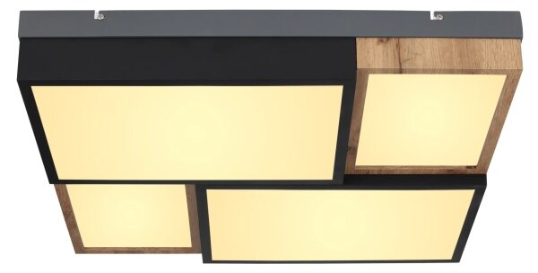 Globo 67286-50 - LED таванно осветително тяло GUNDI LED/50W/230V кафяв/черен