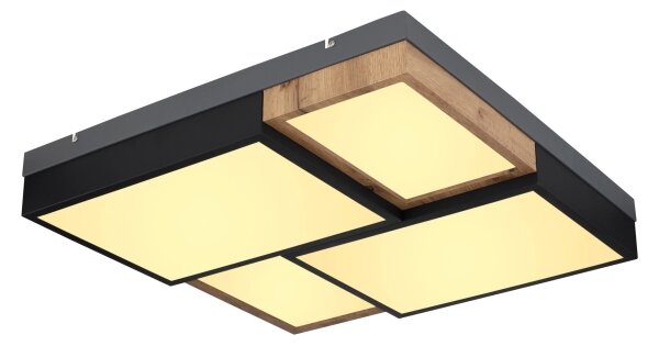 Globo 67286-50 - LED таванно осветително тяло GUNDI LED/50W/230V кафяв/черен