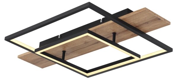 Globo 67289D - LED димируемо таванно осветително тяло VANNI LED/24W/230V кафяво/черно