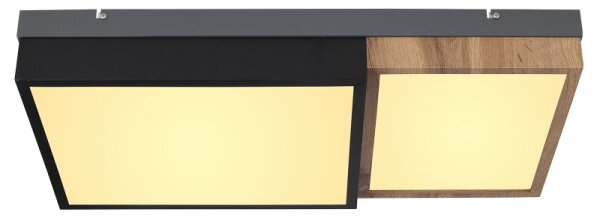 Globo 67286-30 - LED таванно осветително тяло GUNDI LED/30W/230V кафяво/черно
