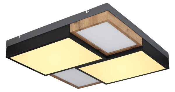 Globo 67286-50 - LED таванно осветително тяло GUNDI LED/50W/230V кафяв/черен