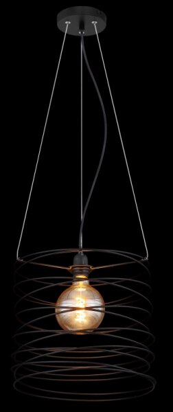 Globo 15640H - Полилей на кабел TILLY 1xE27/60W/230V черен