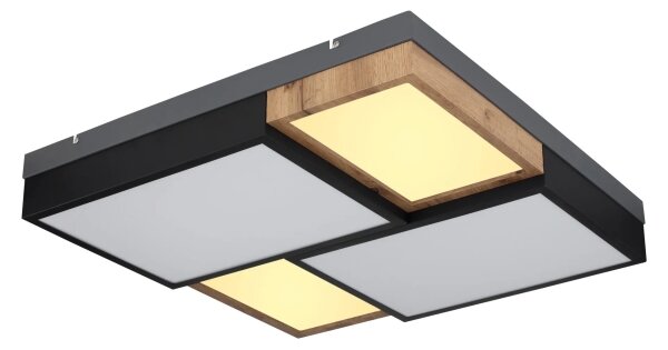 Globo 67286-50 - LED таванно осветително тяло GUNDI LED/50W/230V кафяв/черен