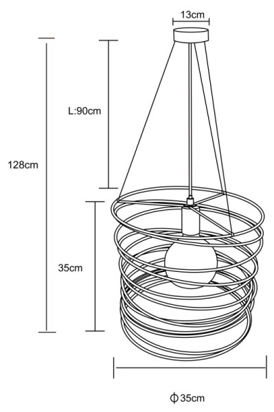 Globo 15640H - Полилей на кабел TILLY 1xE27/60W/230V черен