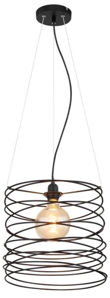 Globo 15640H - Полилей на кабел TILLY 1xE27/60W/230V черен