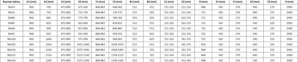 Mexen Mist Duo кабина за душ с отваряеми врати 90 x 70 см, прозрачна, черна - 8A4-090-070-70-00
