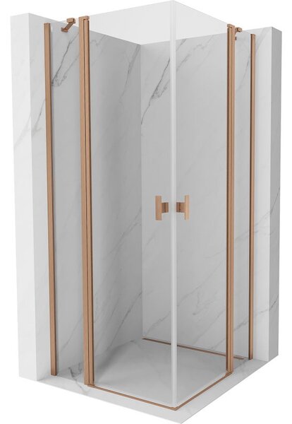 Mexen Mist Duo душ кабина с отваряеми врати 70 x 70 см, прозрачна, матирана мед - 8A4-070-070-65-00