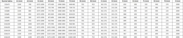 Mexen Mist Duo душ кабина с двупосочно отваряща се врата 110 x 80 см, прозрачна, четкана мед - 8A4-110-080-65-00