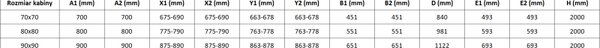 Mexen Mist полукръгла душ кабина с въртяща се врата 70 x 70 см, черна рамка, черна - 8A31-070-070-70-70