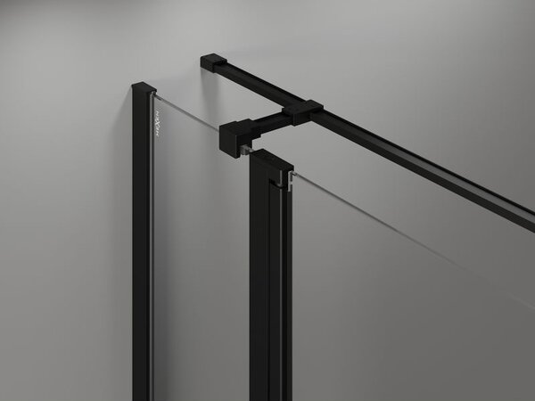 Mexen Mist T кабина за душ с врата дясно отваряне 120 x 90 см, черна рамка, черна - 8A4T-120-090-70-70-P