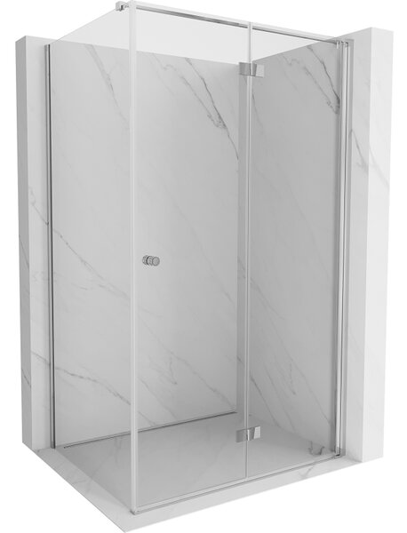 Mexen Mist-F сгъваема душ кабина дясна 100 x 70 см, прозрачна, хром - 8A6T-100-070-01-00-P