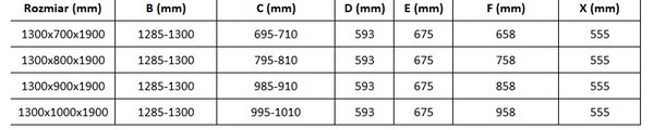 Mexen Omega плъзгаща се душ кабина 130 x 70 см, прозрачна, черна - 825-130-070-70-00